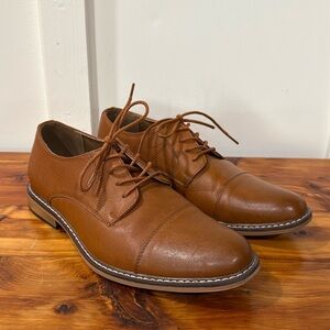 Madden Antwon Cognac Leather Oxford Shoes